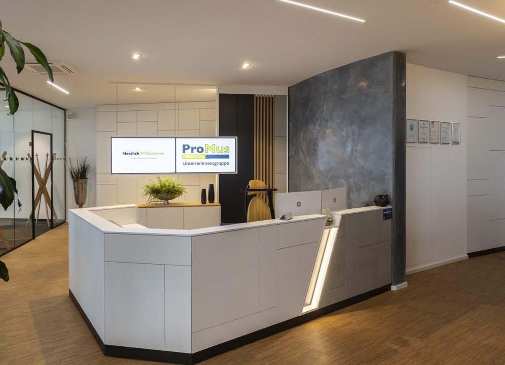 ProMus Büro Innenansicht